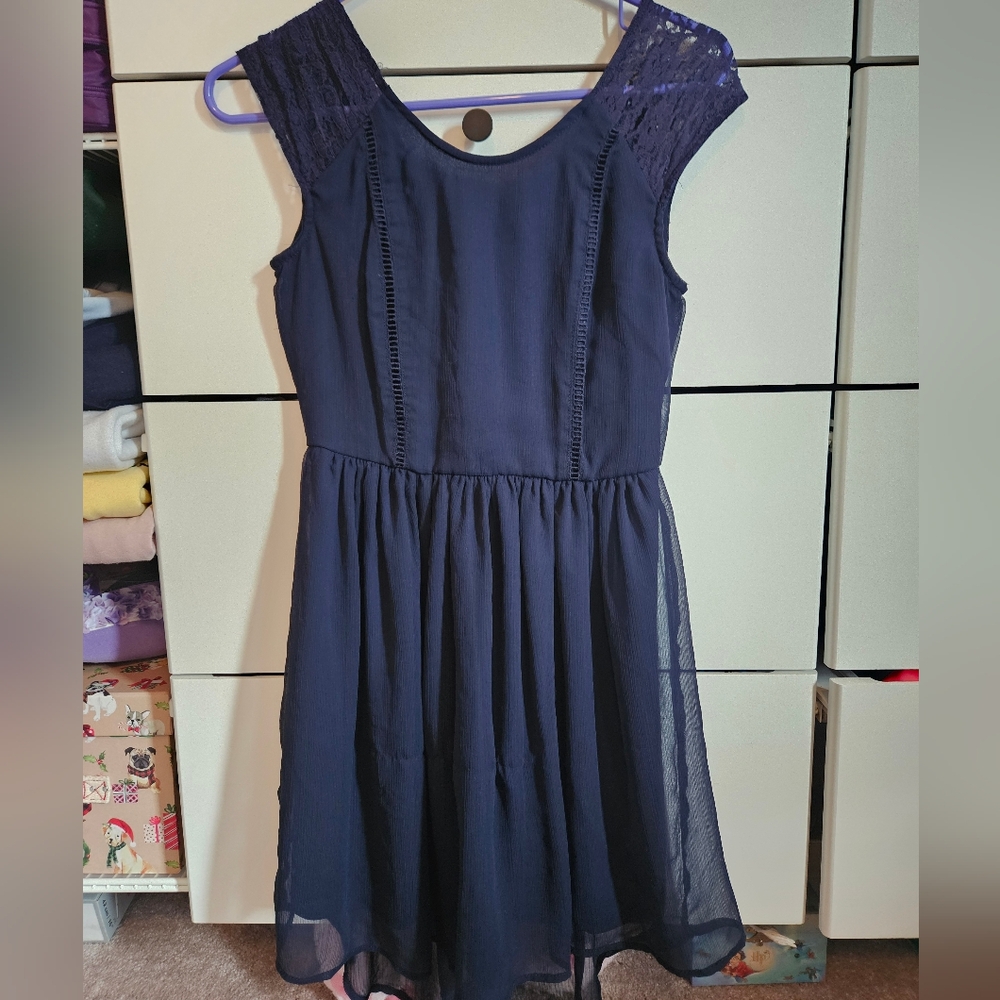 Band of Gypsies Navy Midi Dress